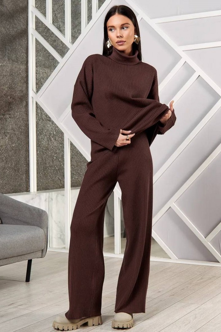 Тёплый брючный костюм из ангоры IMMA-424A630