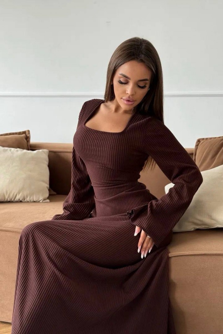 Женское платье рубчик IMMA-425A550