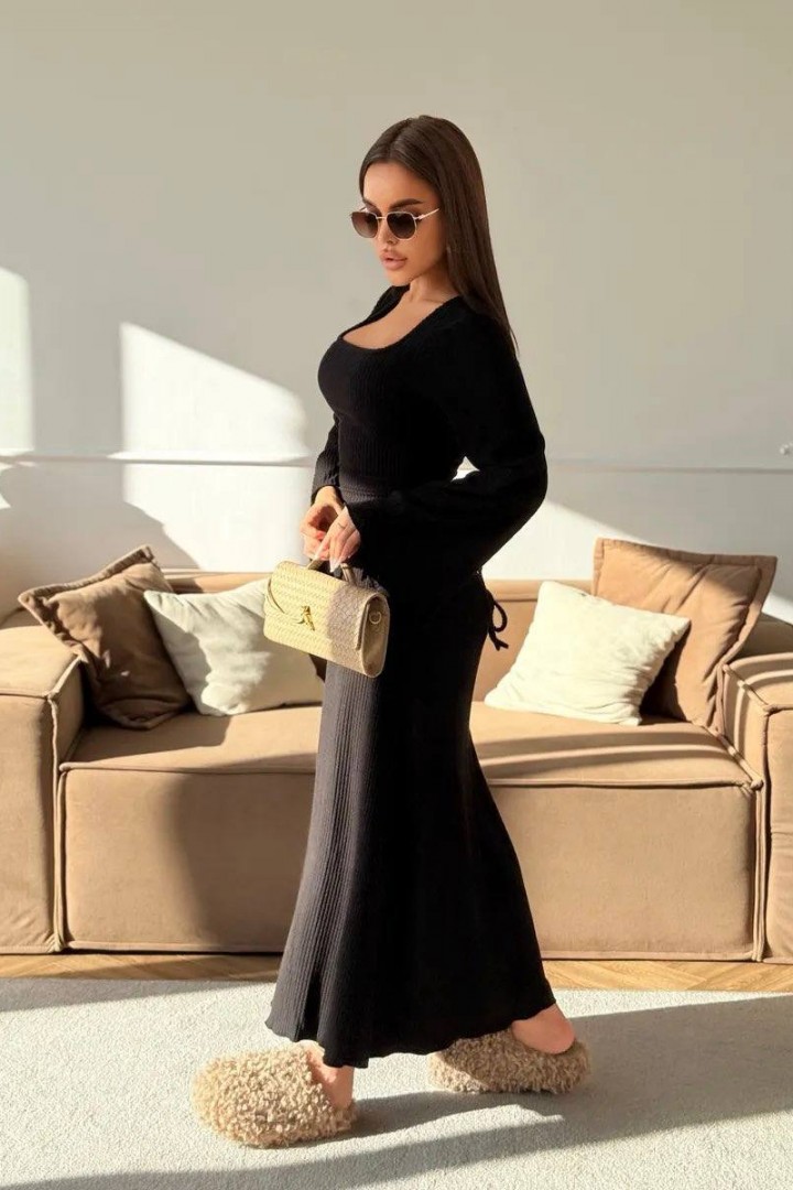 Женское платье рубчик IMMA-425A550