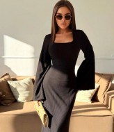 Женское платье рубчик IMMA-425A550