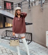 Светр з блискавкою оверсайз IB-1145A670