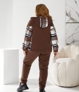 Костюм кофта с капюшоном и брюки MOV-215A820