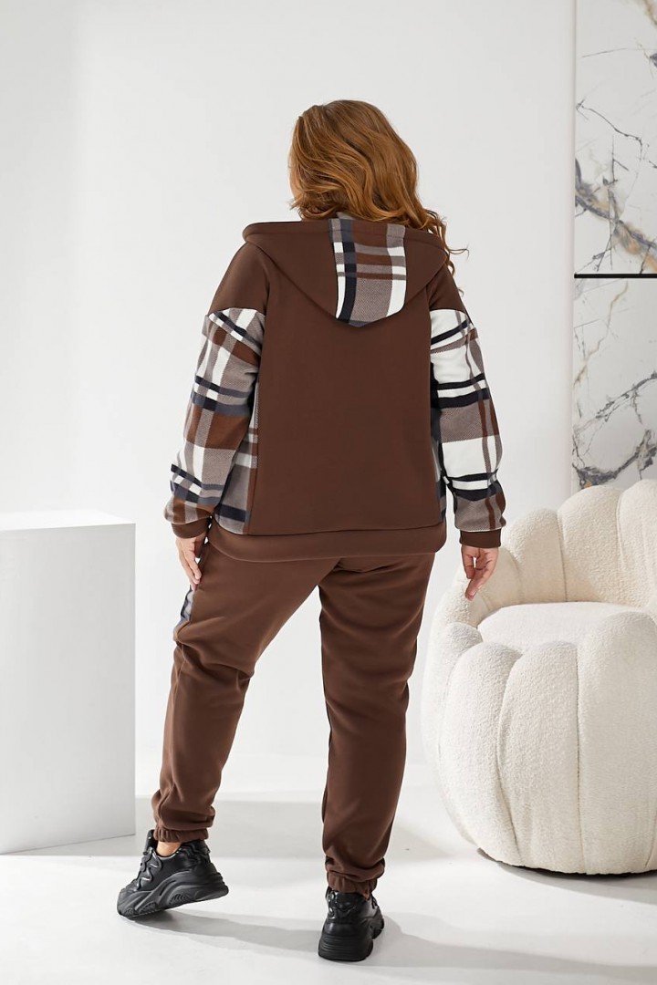 Костюм кофта с капюшоном и брюки MOV-215A820