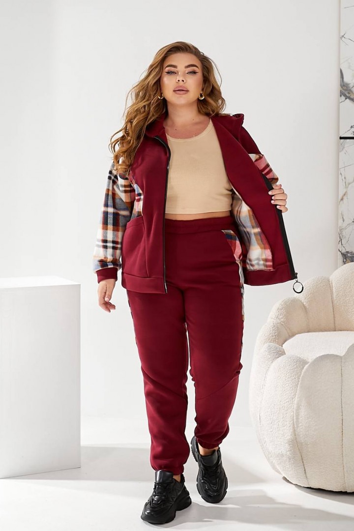 Костюм кофта с капюшоном и брюки MOV-215A820