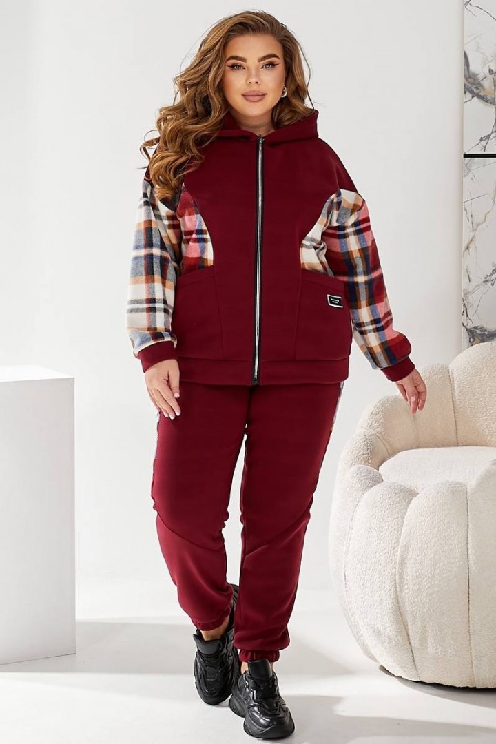 Костюм кофта с капюшоном и брюки MOV-215A820