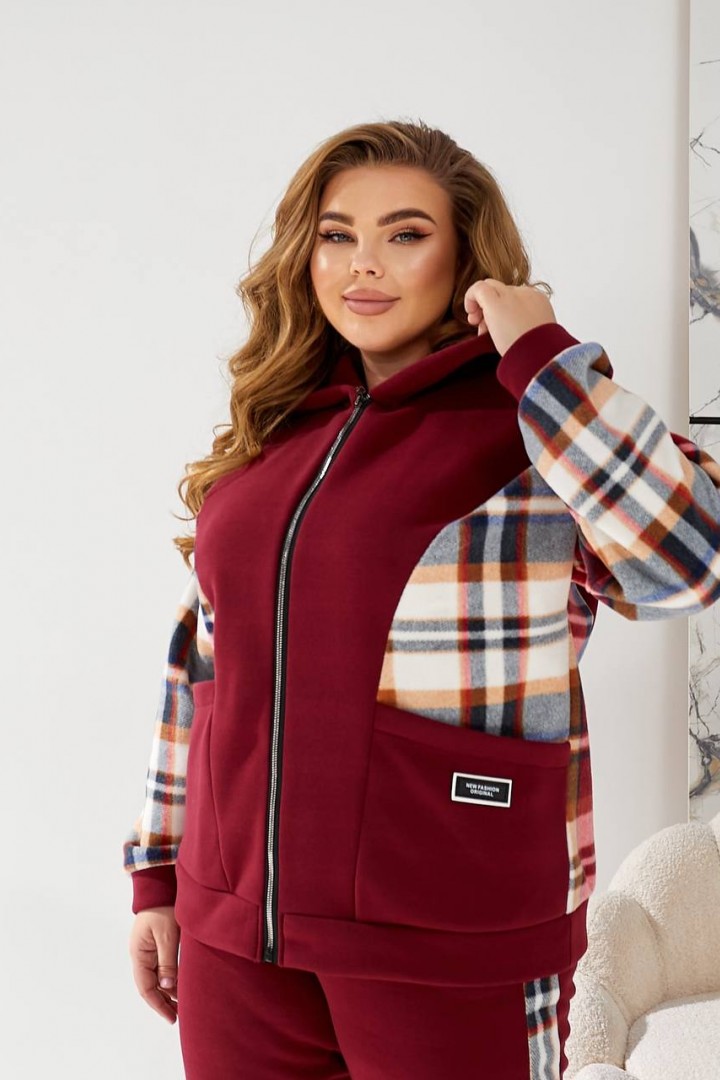 Костюм кофта с капюшоном и брюки MOV-215A820