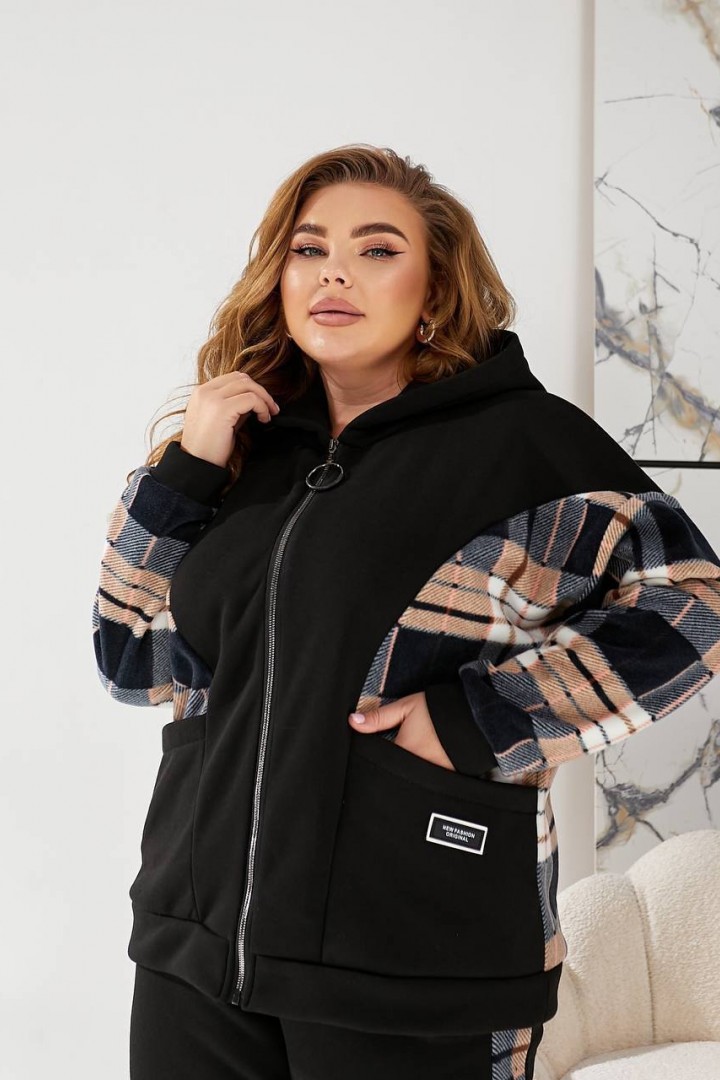 Костюм кофта с капюшоном и брюки MOV-215A820