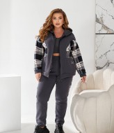 Костюм кофта с капюшоном и брюки MOV-215A820