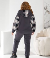 Костюм кофта с капюшоном и брюки MOV-215A820