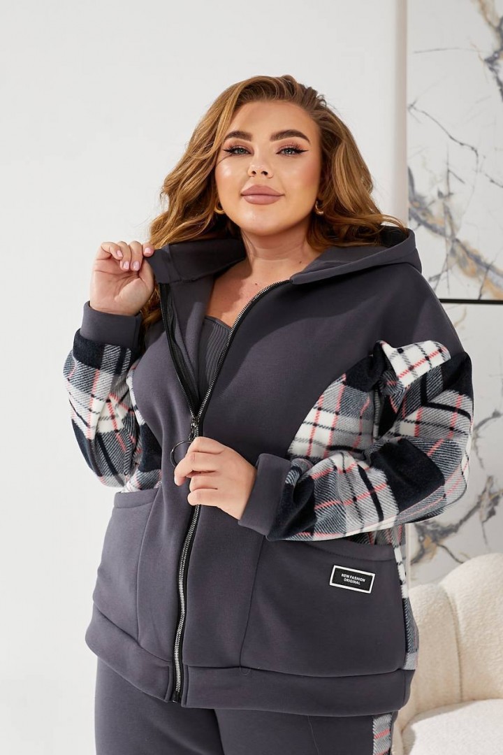 Костюм кофта с капюшоном и брюки MOV-215A820