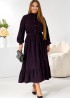 Вельветовое платье с воланом TS-463A530