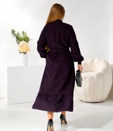 Вельветовое платье с воланом TS-463A530