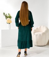 Вельветовое платье с воланом TS-463A530