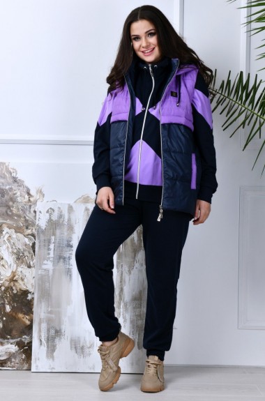 Спортивный костюм тройка с жилеткой KYB-17255A42