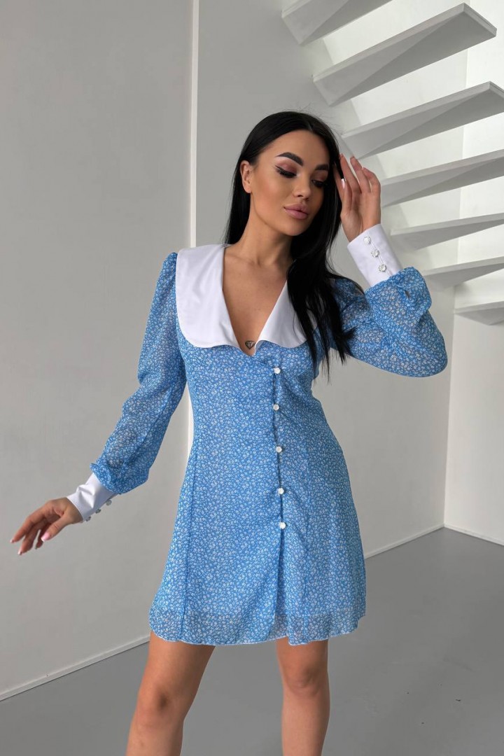 Легкое платье из шифона VSH-0120A720