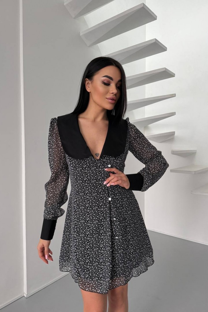 Легкое платье из шифона VSH-0120A720