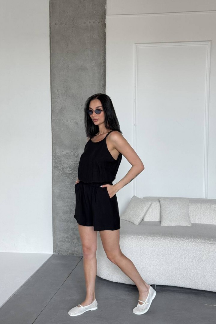 Лляний комбінезон-шорти UNO-051A550