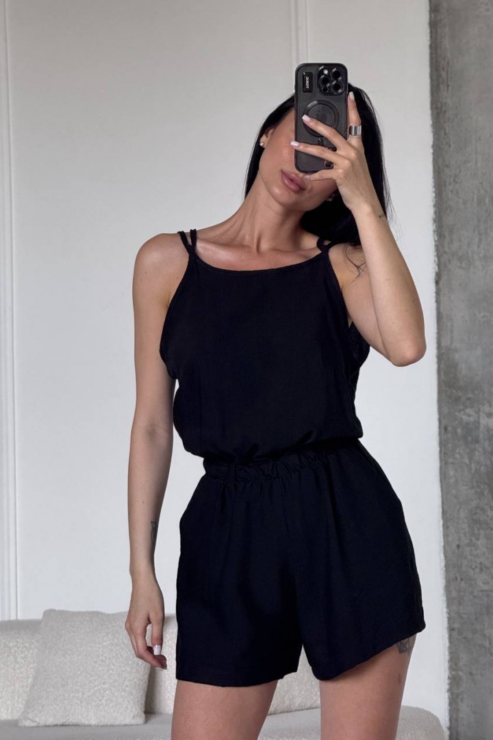 Лляний комбінезон-шорти UNO-051A550