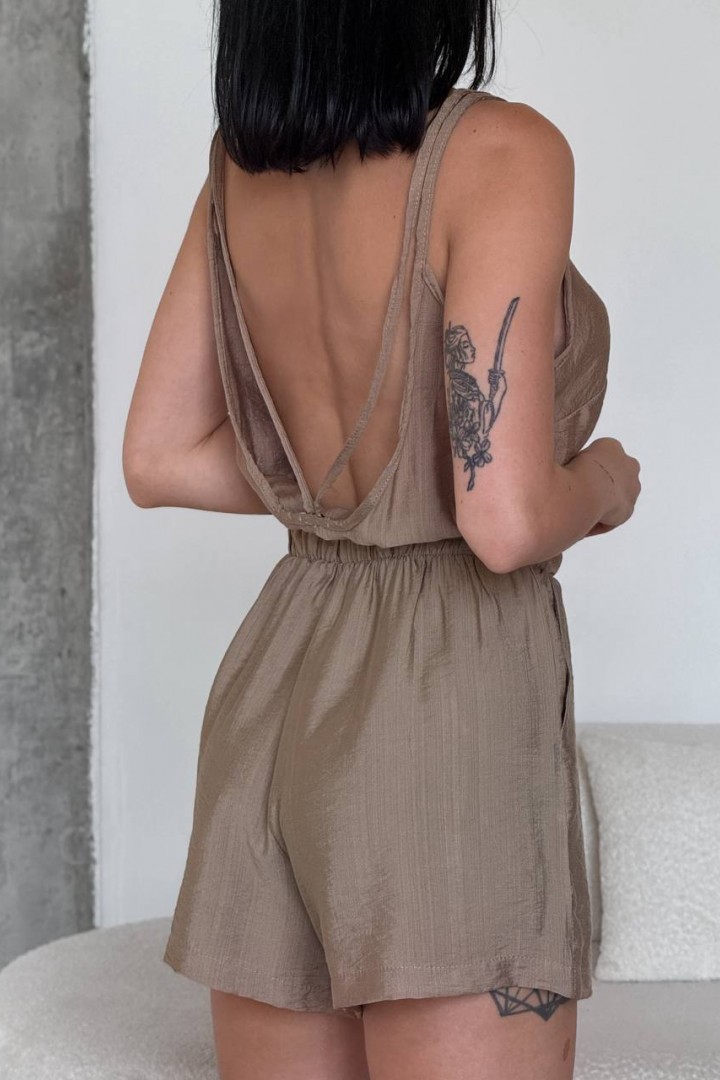 Лляний комбінезон-шорти UNO-051A550