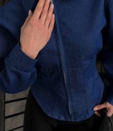 Джинсова сорочка на блискавці INNA-311A600