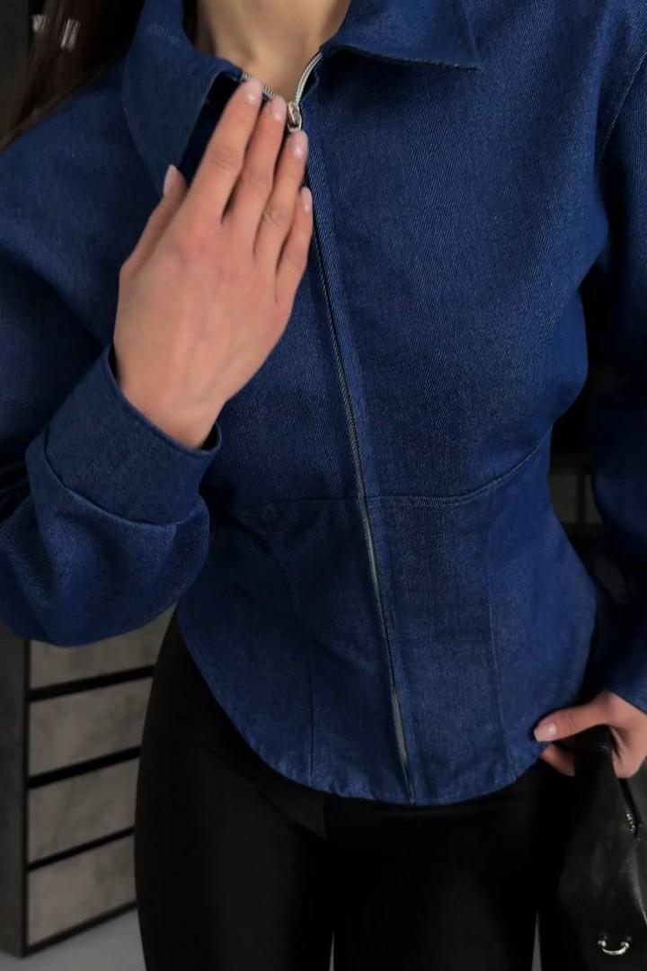 Джинсова сорочка на блискавці INNA-311A600