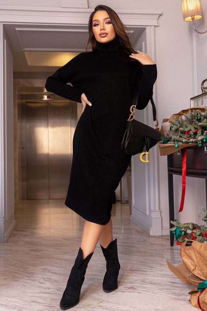 Тепла сукня з високою горловиною IO-692A400