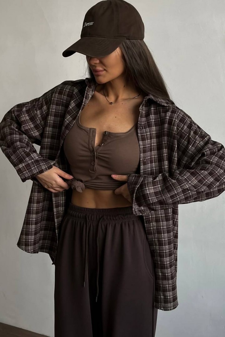 Сорочка з фланелі DMP-R1763A400B450