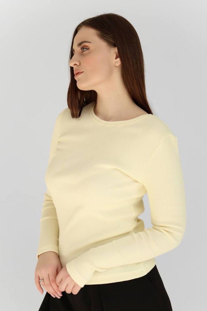 Лонгслив у рубчик NBR-223A420