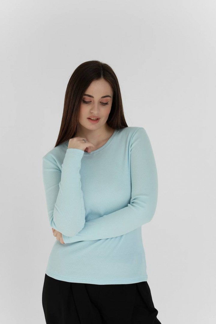 Лонгслив у рубчик NBR-223A420