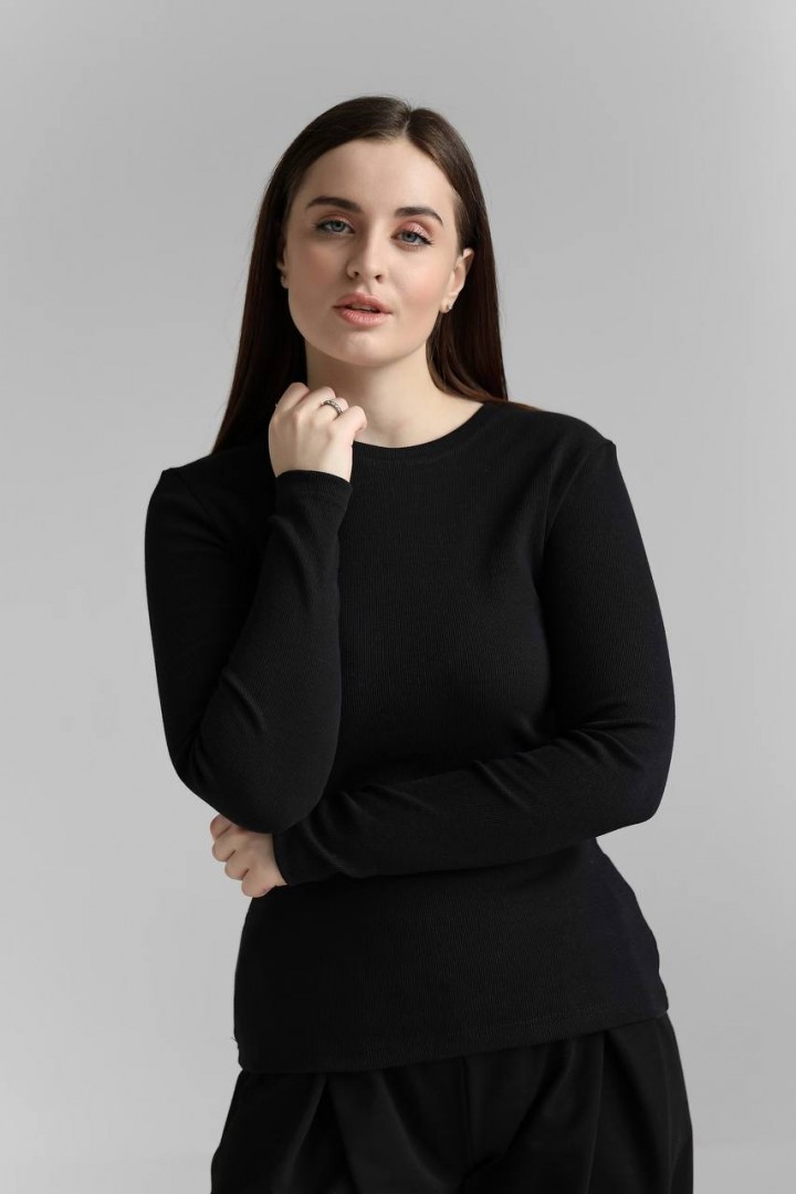 Лонгслив у рубчик NBR-223A420