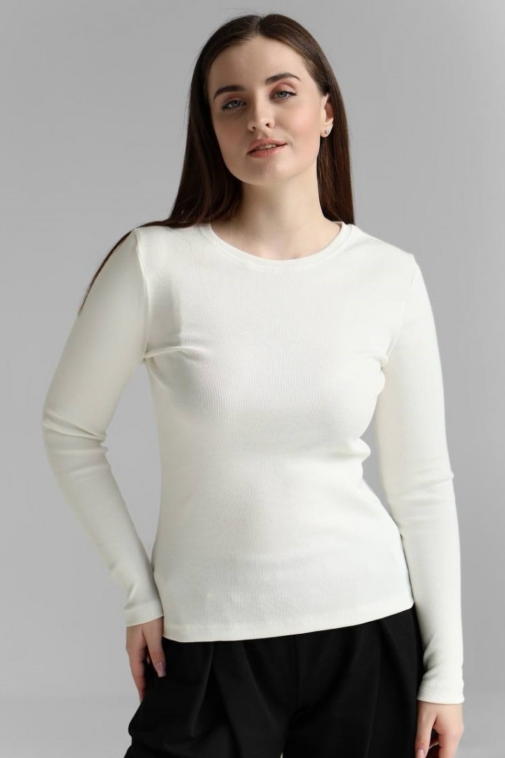 Лонгслив у рубчик NBR-223A420