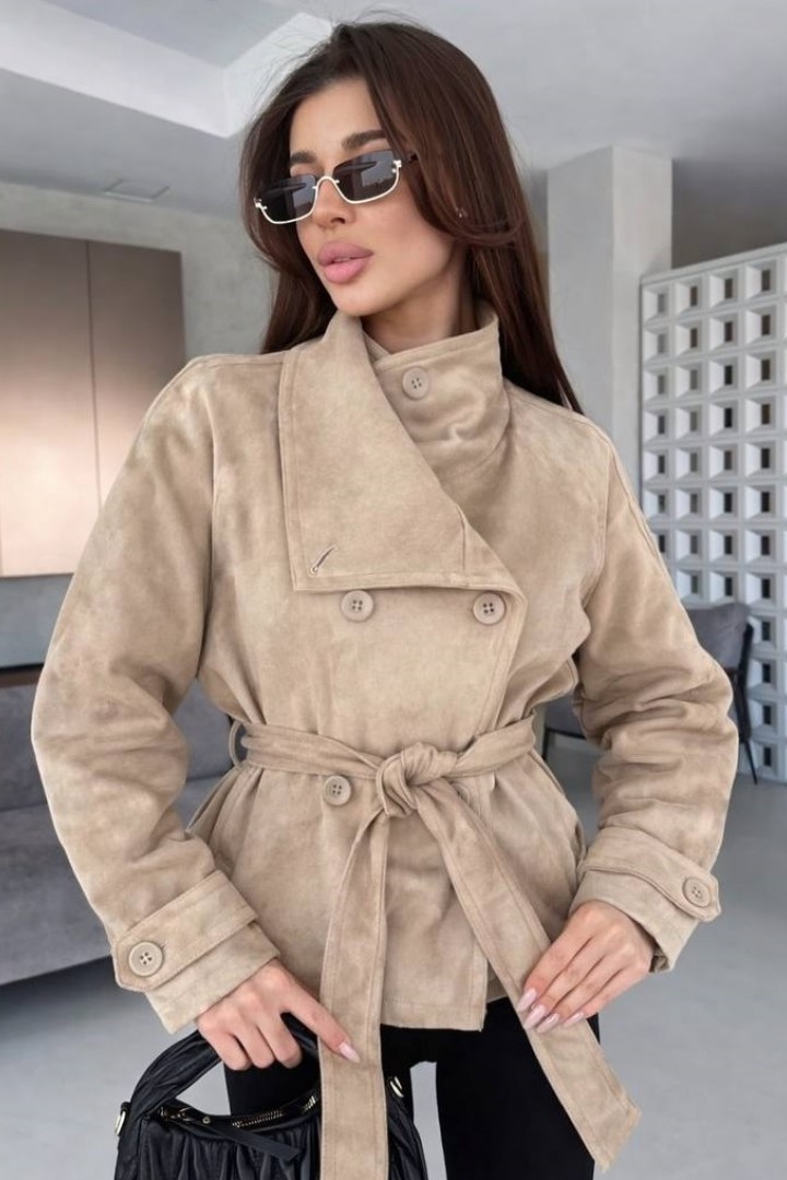 Замшевий тренч YLM-671A630