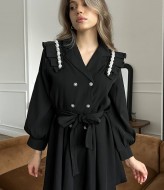 Платье пиджак черное  TOR-3078A500