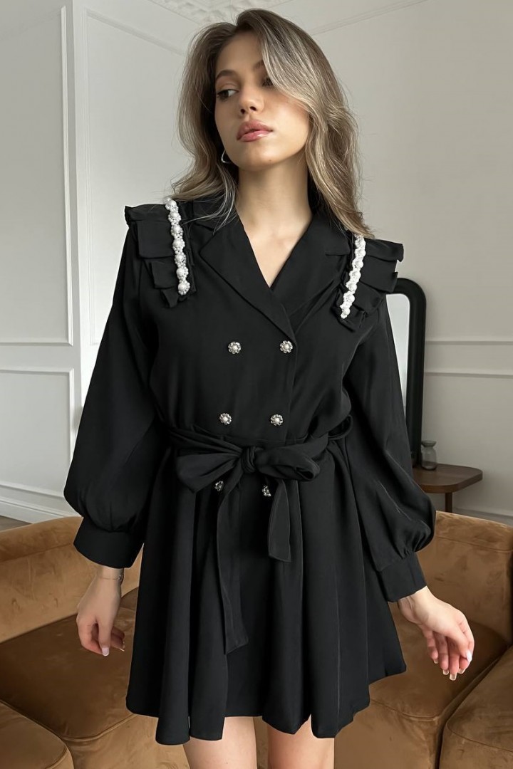 Платье пиджак черное  TOR-3078A500