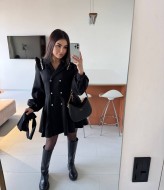 Платье пиджак черное  TOR-3078A500