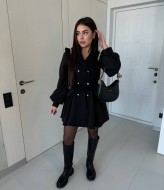 Платье пиджак черное  TOR-3078A500