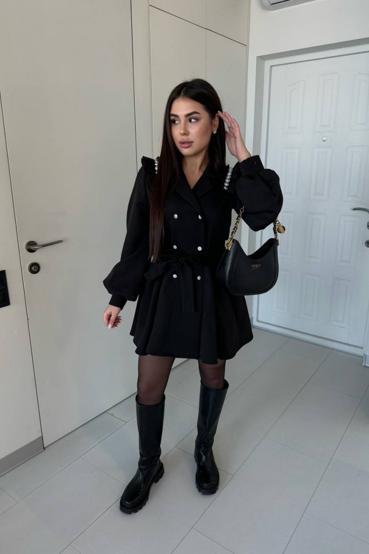 Платье пиджак черное  TOR-3078A500