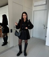 Платье пиджак черное  TOR-3078A500