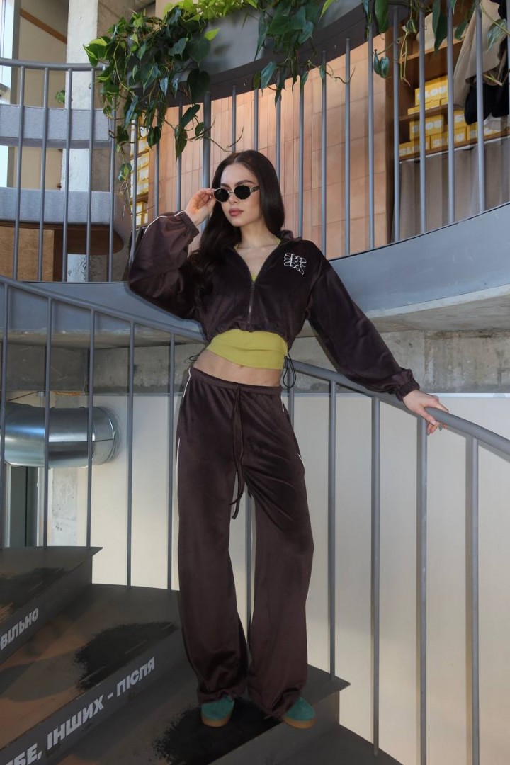 Спортивный костюм с короткой кофтой  TOR-2620A750