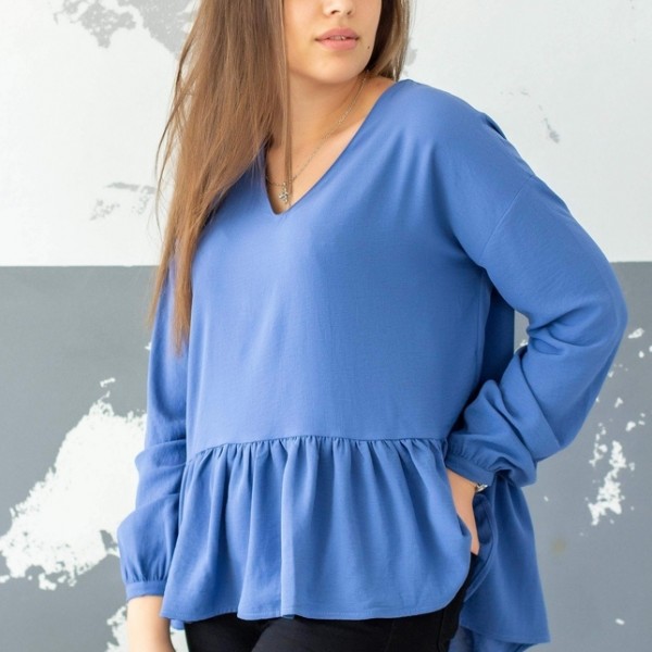 Модная блузка с воланом VEN-0145A10
