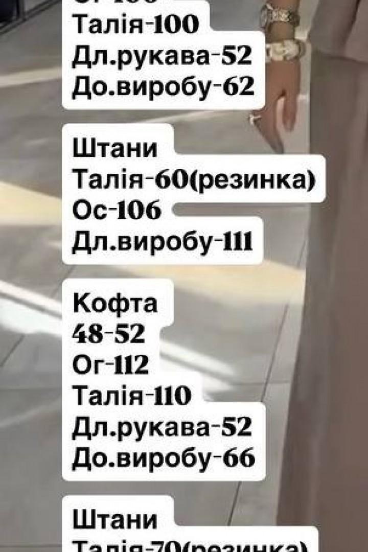 Прогулочный брючный костюм EST-8017A850