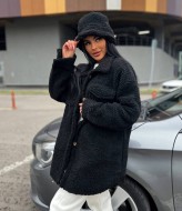 Шуба из эко меха барашек NJ-DM-414A1250