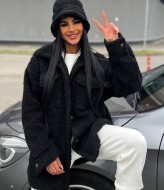 Шуба из эко меха барашек NJ-DM-414A1250