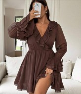 Платье с воланами NS-223A850