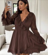 Платье с воланами NS-223A850