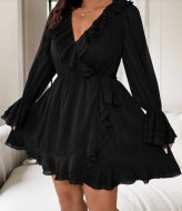 Платье с воланами NS-223A850