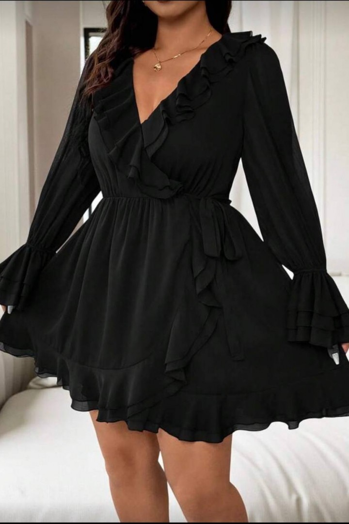 Платье с воланами NS-223A850