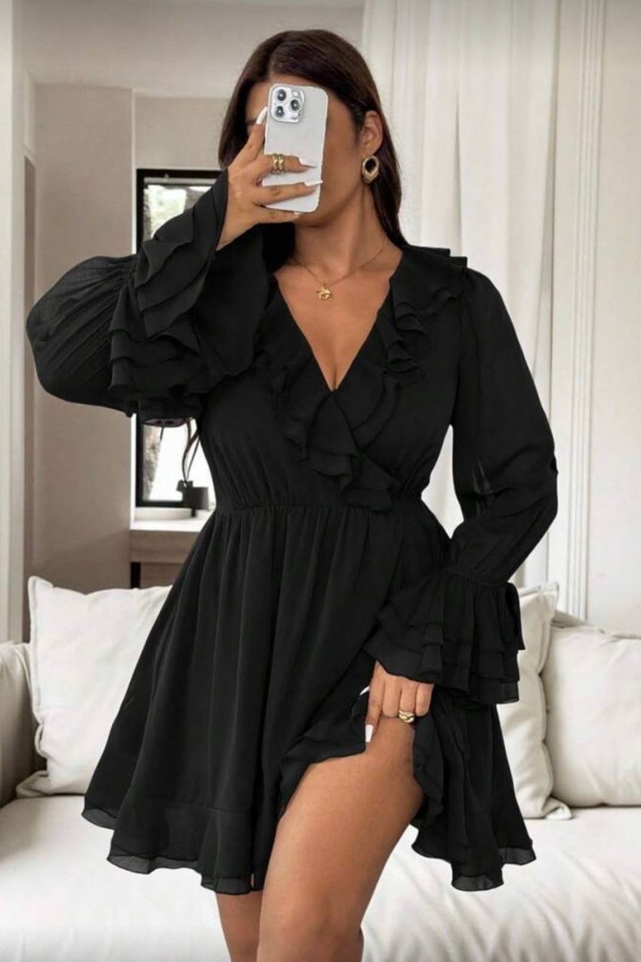 Платье с воланами NS-223A850