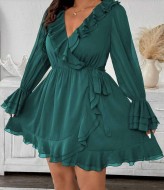 Платье с воланами NS-223A850