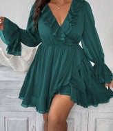 Платье с воланами NS-223A850